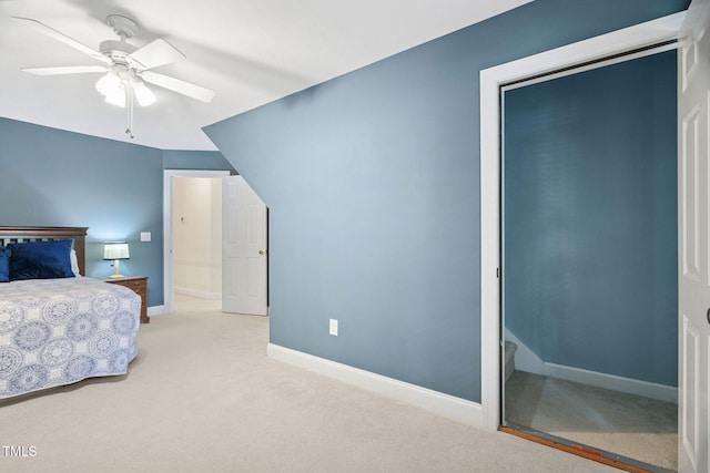 2608 Forestbluff Dr, Fuquay Varina, NC 27526 - bedroom with carpet floors and a ceiling fan