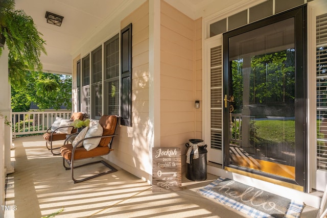 2608 Forestbluff Dr, Fuquay Varina, NC 27526 - view of exterior entry featuring a porch