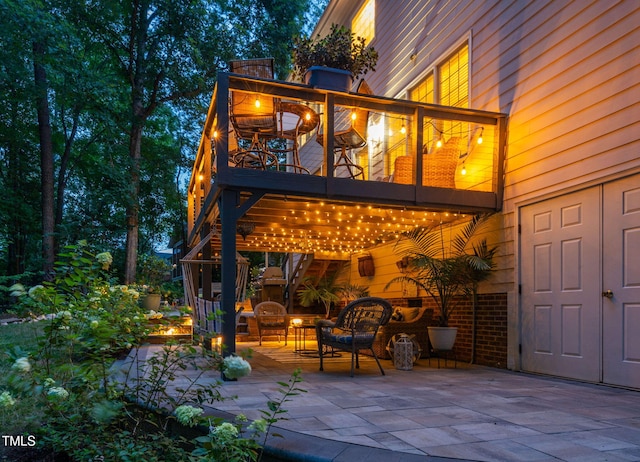 2608 Forestbluff Dr, Fuquay Varina, NC 27526 - patio / terrace featuring a patio area and outdoor lounge area