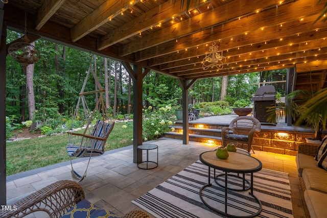 2608 Forestbluff Dr, Fuquay Varina, NC 27526 - view of patio featuring area for grilling