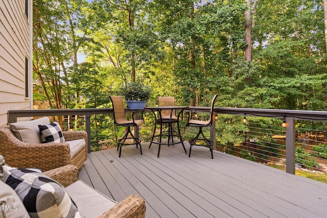 2608 Forestbluff Dr, Fuquay Varina, NC 27526 - view of wooden deck