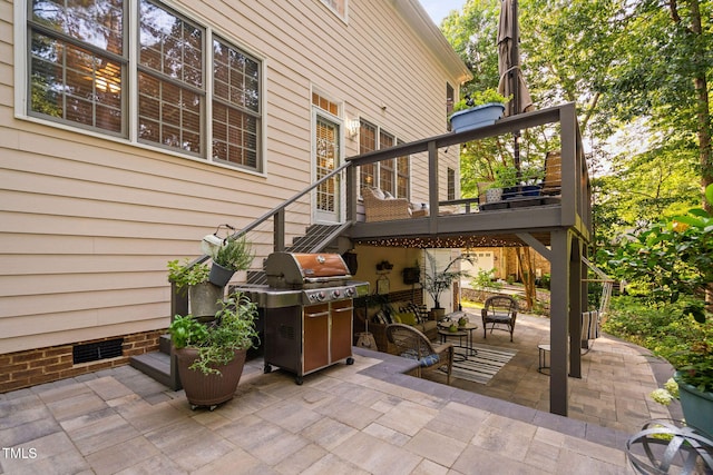 2608 Forestbluff Dr, Fuquay Varina, NC 27526 - view of patio / terrace with a grill and an outdoor hangout area