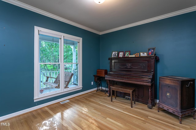 900 Stonecutter Ct, Raleigh, NC 27614 - living area featuring wood finished floors and crown molding