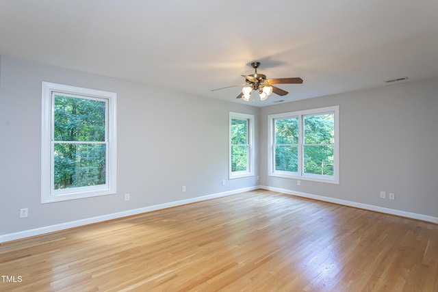 900 Stonecutter Ct, Raleigh, NC 27614 - unfurnished room featuring ceiling fan and light wood-type flooring