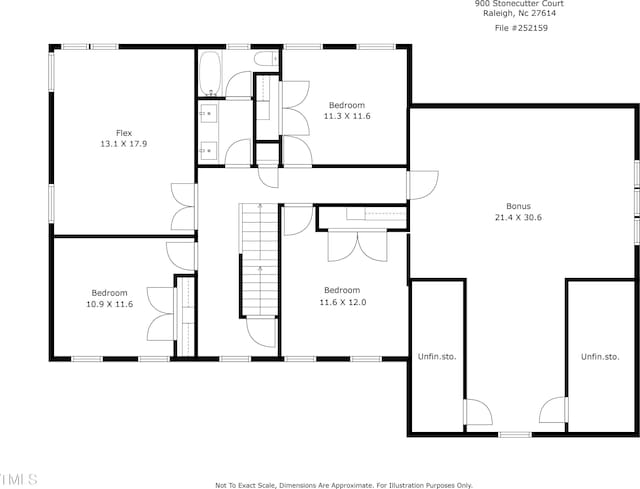 900 Stonecutter Ct, Raleigh, NC 27614 - view of property floor plan