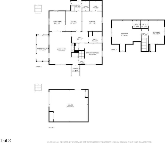607 E Geer St, Durham, NC 27701 - view of floor plan / room layout