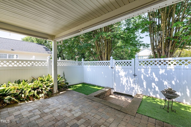 325 Millet Dr, Morrisville, NC 27560 - fenced backyard featuring a patio area
