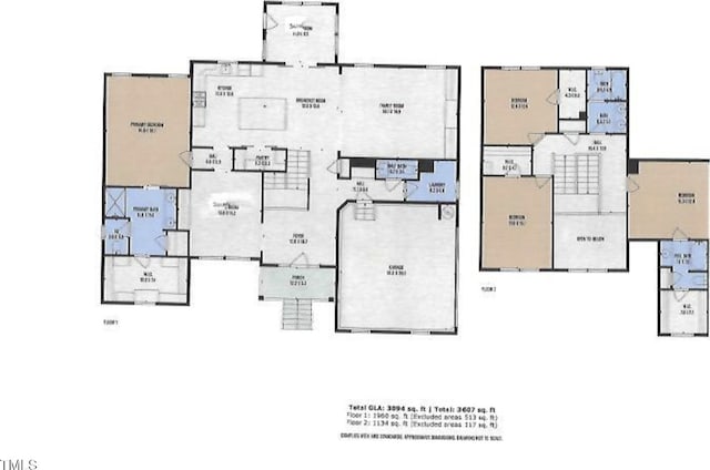 211 Camille Cir, Youngsville, NC 27596 - view of property floor plan