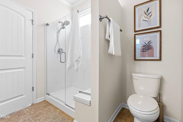 325 Currituck Ln, Durham, NC 27703 - full bath with a shower stall and crown molding