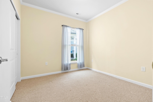 325 Currituck Ln, Durham, NC 27703 - unfurnished bedroom with crown molding, carpet, and a closet