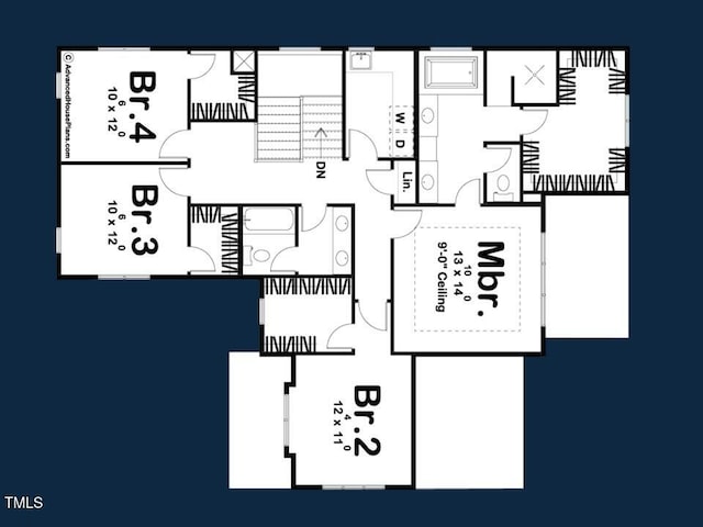 8014 Penny Rd, Raleigh, NC 27606 - view of home floor plan