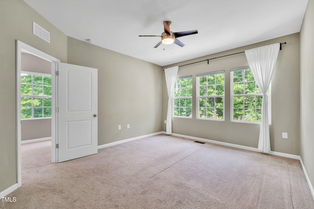 401 Summit Trail Dr, Hillsborough, NC 27278 - carpeted empty room with a ceiling fan and baseboards