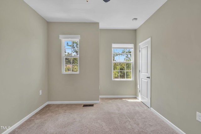 401 Summit Trail Dr, Hillsborough, NC 27278 - carpeted empty room with baseboards and ceiling fan