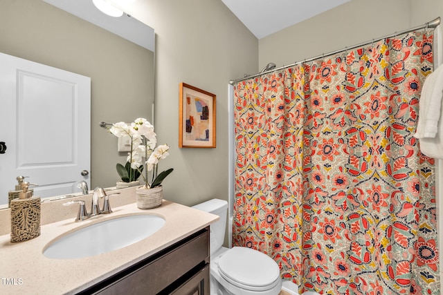 401 Summit Trail Dr, Hillsborough, NC 27278 - bathroom with vanity and a shower with curtain