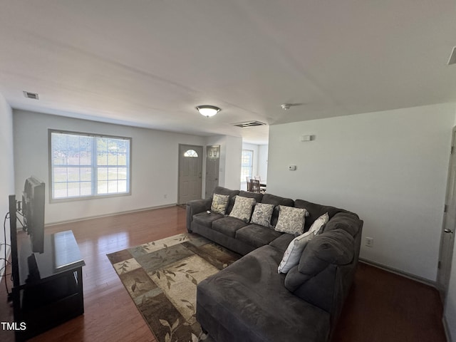 2907 S S Roxboro St, Durham, NC 27707 - living area featuring healthy amount of natural light and wood finished floors