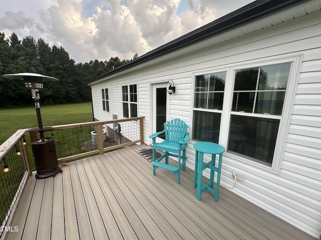 8 Open View Ln, Timberlake, NC 27583 - wooden deck featuring a lawn
