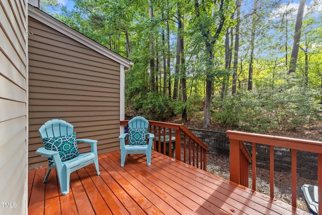 1035 High Lake Ct, Raleigh, NC 27606 - view of wooden deck