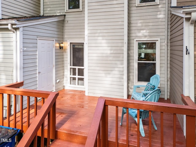 1035 High Lake Ct, Raleigh, NC 27606 - view of wooden deck