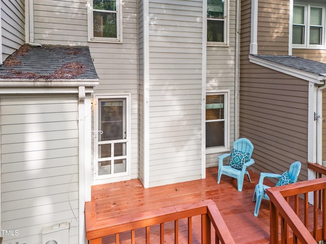 1035 High Lake Ct, Raleigh, NC 27606 - view of wooden deck