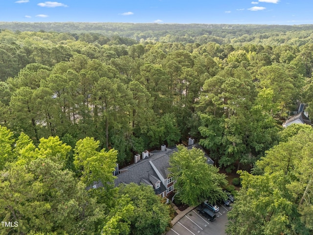 1035 High Lake Ct, Raleigh, NC 27606 - bird's eye view of a heavily wooded area