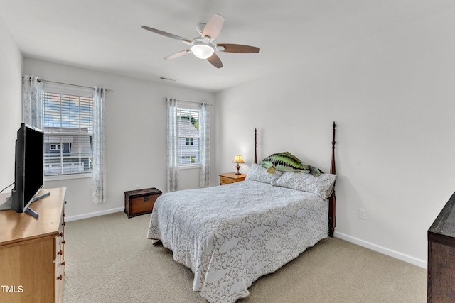 1021 Clove Pine Dr, Knightdale, NC 27545 - bedroom with light colored carpet and ceiling fan