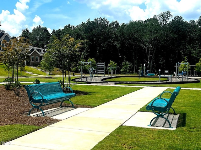 1021 Clove Pine Dr, Knightdale, NC 27545 - view of community with a lawn