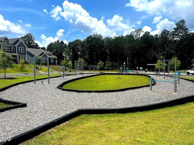 1021 Clove Pine Dr, Knightdale, NC 27545 - view of home's community featuring a lawn