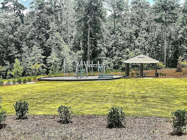 1021 Clove Pine Dr, Knightdale, NC 27545 - view of property's community featuring a gazebo and a lawn
