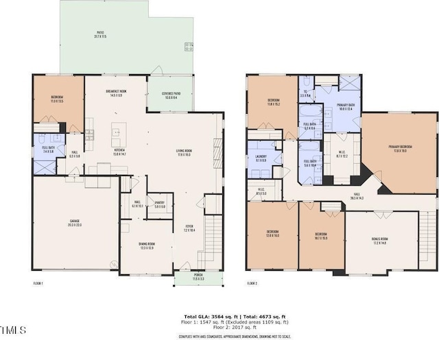 1021 Clove Pine Dr, Knightdale, NC 27545 - view of home floor plan