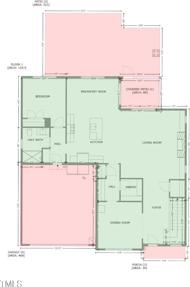 1021 Clove Pine Dr, Knightdale, NC 27545 - view of floor plan / room layout