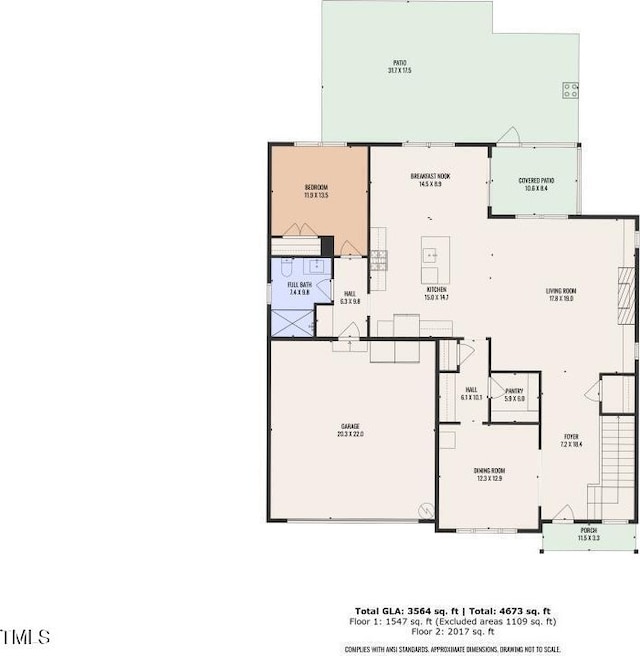 1021 Clove Pine Dr, Knightdale, NC 27545 - view of home floor plan