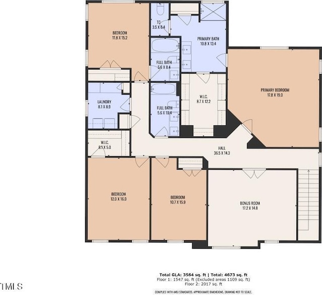 1021 Clove Pine Dr, Knightdale, NC 27545 - view of property floor plan