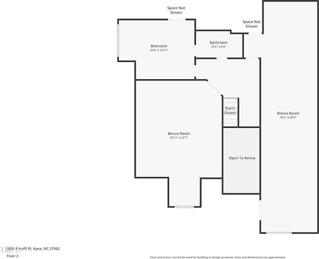 2098 Amalfi Pl, Apex, NC 27502 - view of property floor plan