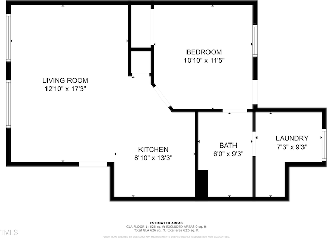 607 Smedes Pl Unit A, Raleigh, NC 27605 - view of home floor plan