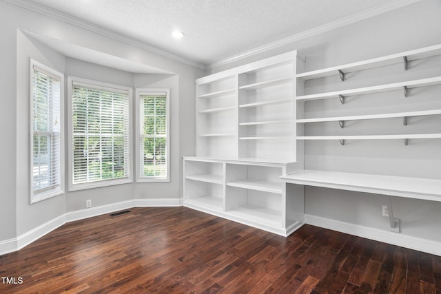 614 Park York Ln, Cary, NC 27519 - interior space with hardwood / wood-style floors, ornamental molding, and a textured ceiling