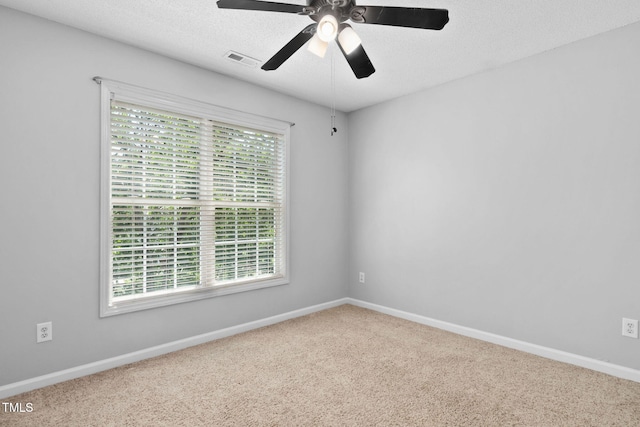 614 Park York Ln, Cary, NC 27519 - carpeted empty room with a ceiling fan and a textured ceiling