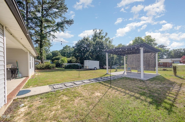 1405 Currituck Ave, Dunn, NC 28334 - view of green lawn featuring a pergola and a patio