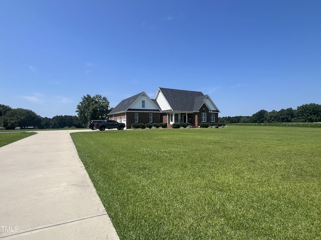 1575 King Mill Rd, Four Oaks, NC 27524 - view of front of house featuring driveway and a front yard