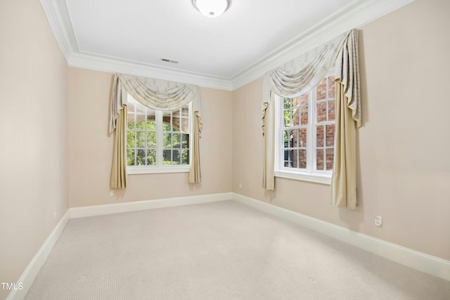 4137 Gardenlake Dr, Raleigh, NC 27612 - carpeted empty room featuring crown molding and plenty of natural light