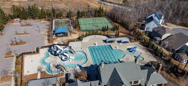 113 Willow View Ln, Apex, NC 27539 - aerial view of property's location with a pool