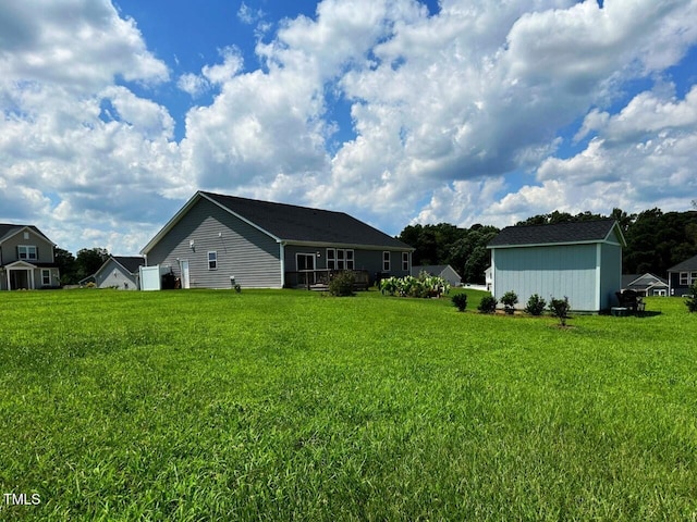 6109 Oak Passage Dr, Raleigh, NC 27603 - back of property with a lawn