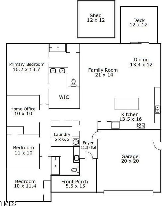 6109 Oak Passage Dr, Raleigh, NC 27603 - view of home floor plan