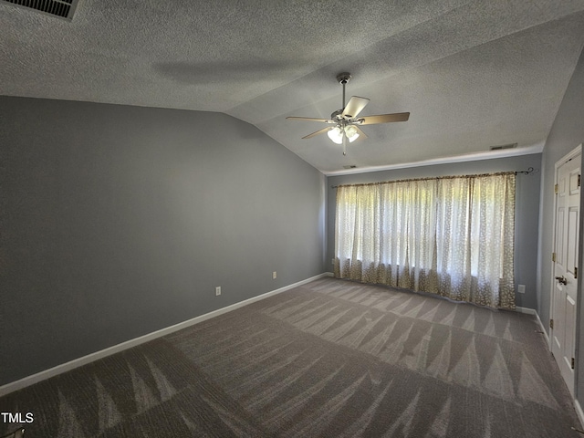 121 Brentfield Loop, Morrisville, NC 27560 - spare room with carpet flooring, a ceiling fan, and vaulted ceiling