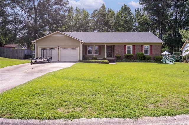 5621 Monks Walk Ct, Fayetteville, NC 28311 - ranch-style home featuring a garage and concrete driveway