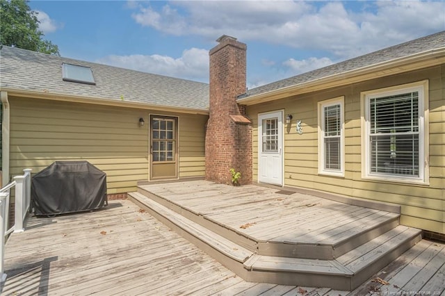 5621 Monks Walk Ct, Fayetteville, NC 28311 - wooden terrace featuring a grill