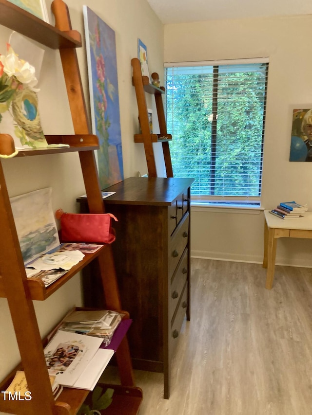 500 Umstead Dr Unit D307, Chapel Hill, NC 27516 - office area featuring light wood-type flooring and baseboards