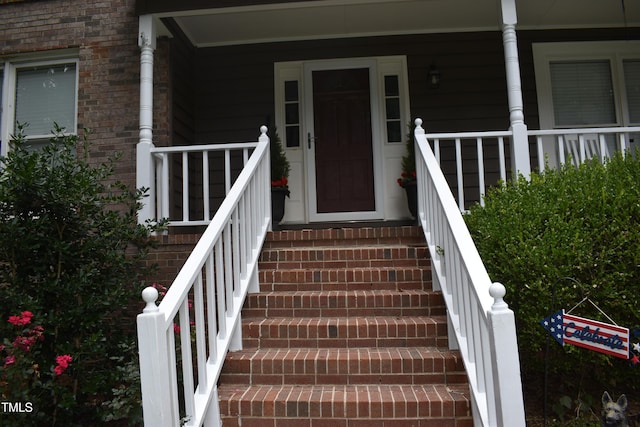 9 Pinecourt Dr, Siler City, NC 27344 - doorway to property with covered porch