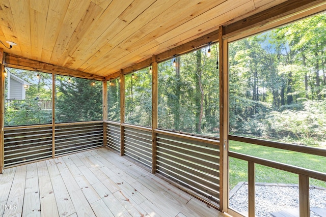 3309 Bearskin Ct, Raleigh, NC 27606 - unfurnished sunroom with view of scattered trees