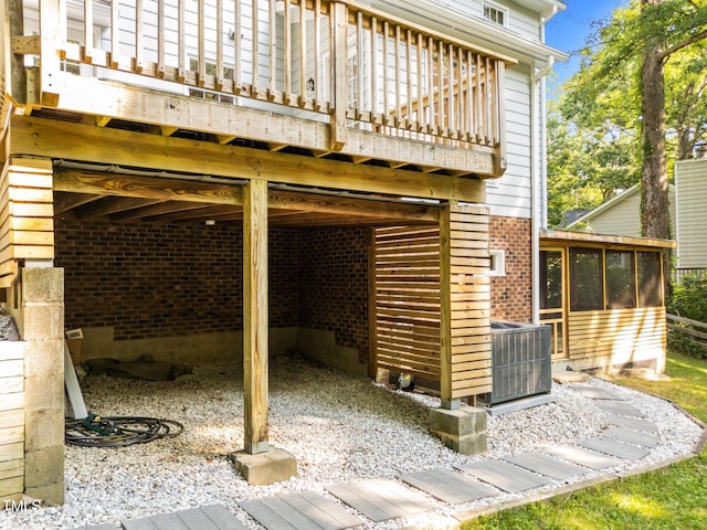 3309 Bearskin Ct, Raleigh, NC 27606 - patio / terrace with a sunroom
