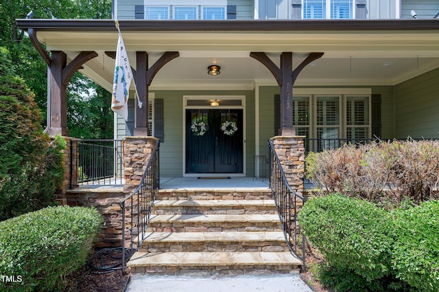 1013 Shasta Daisy Dr, Wake Forest, NC 27587 - entrance to property with a porch